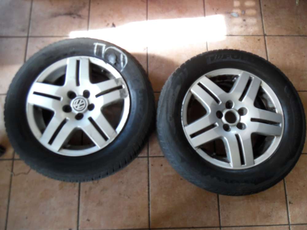 2x Alufelgen mit 1x Winterreifen Fulda Multicontrol VW Golf IV 195/65 R15 91H  6Jx15H2 ET38 1J0601025