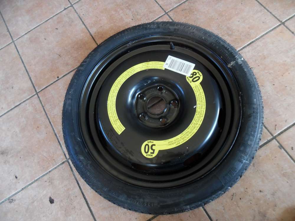 VW Golf V Ersatzrad Reserverad Continental T125/70R18 99M 3,5Jx18H2 ET25,5 1K0601027