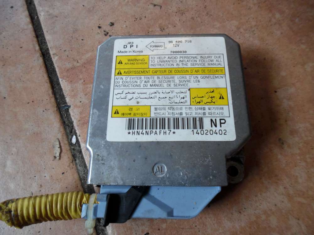 Chevrolet Nubira Airbag Steuergert 96406716