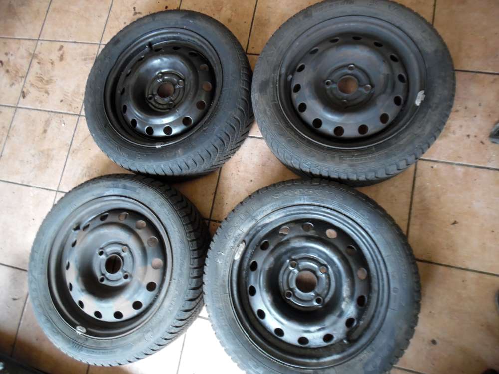 4x Stahlfelge Ganzjahresreifen Goodyear Vector 4Seasons 195/55 R15 85H 6Jx15H2   ET44 4-Loch