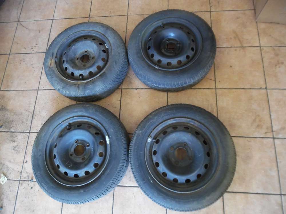 4 x Stahlfelge mit 2 x Reifen Peugeot 206 175/65R14 82T 5.5Jx14 ET34 