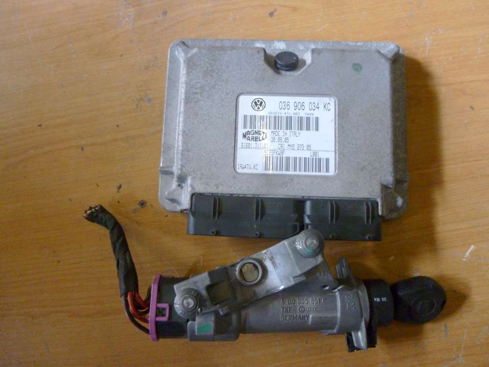 Seat Ibiza 6LMotorsteuergert Zndschloss mit Schlssel 036906034KC  4B0905851C
