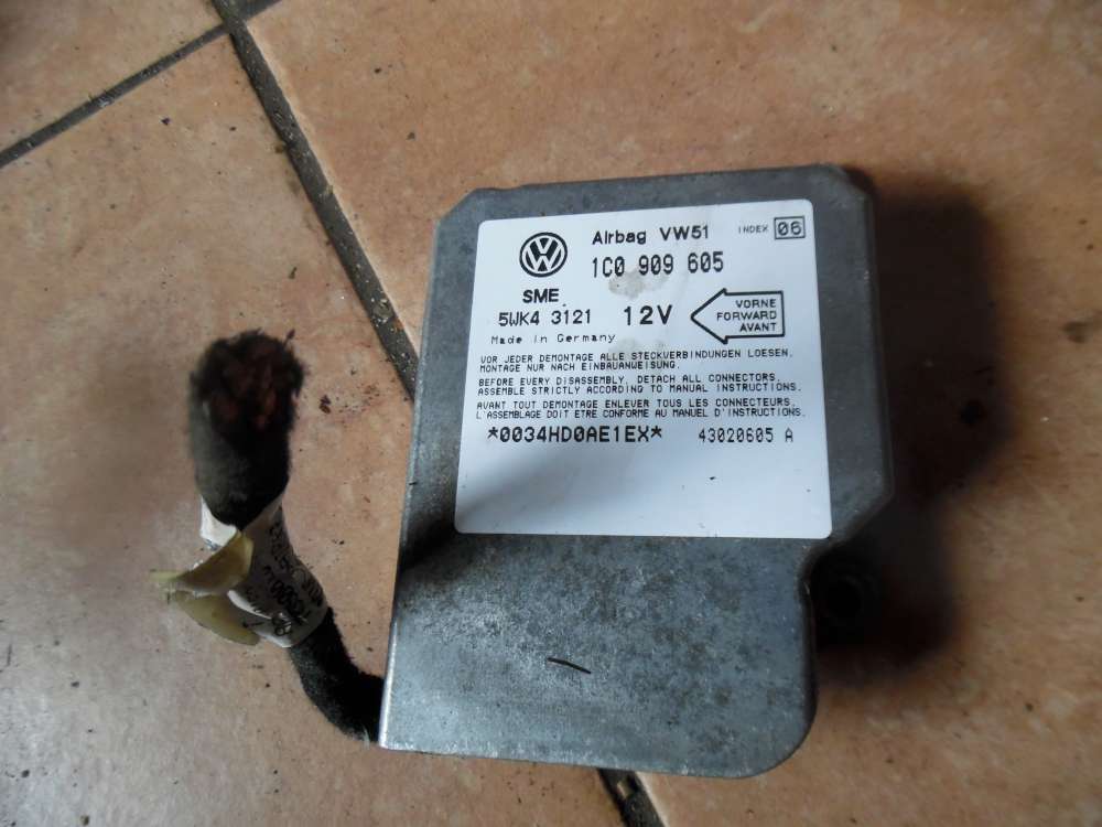 Ford Galaxy WGR Airbagsteuergert Steuergert 1C0909605