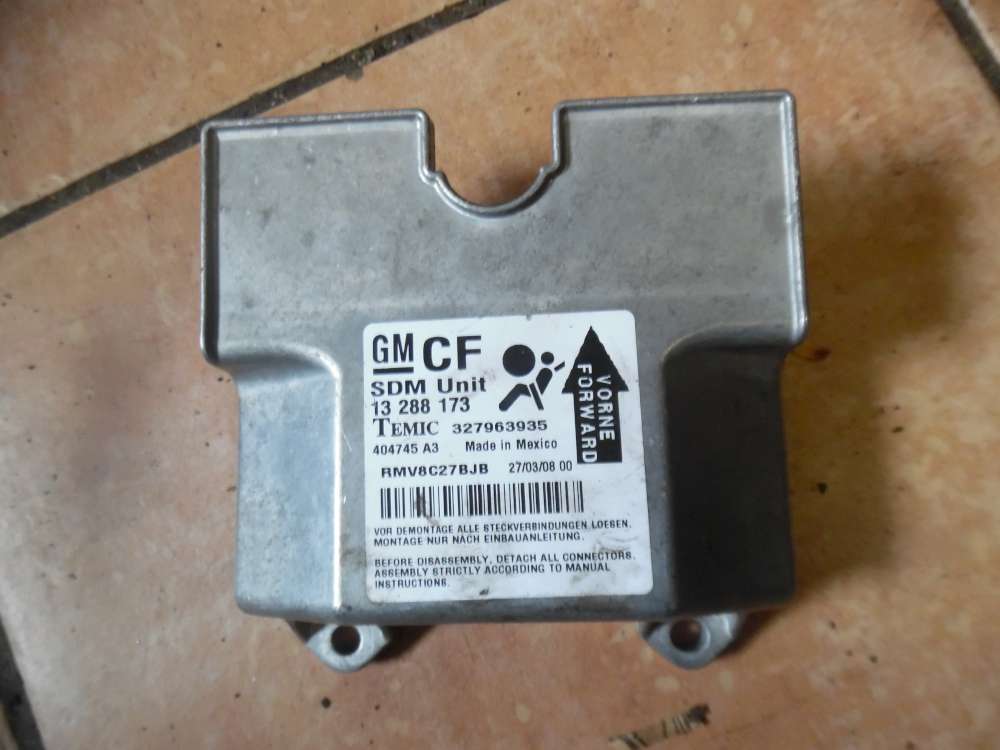 Opel Zafira B Airbagsteuergert Entheiraten 13288173