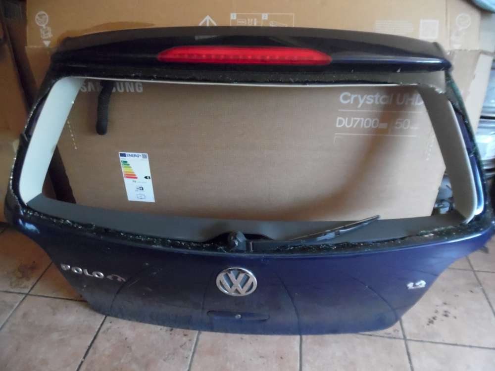 VW Polo 9N 3-T�rer Heckklappe ohne Heckscheibe Indigoblau : LB5N