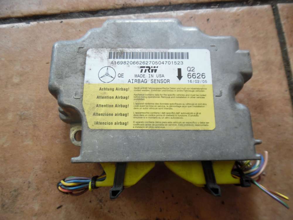 Mercedes-Benz A-Klasse W169 Airbagsteuerger�t Steuerger�t A1698206626