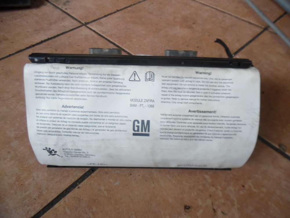 Opel Zafira B Sicherheitsmodul Armaturenbrett 601762400B
