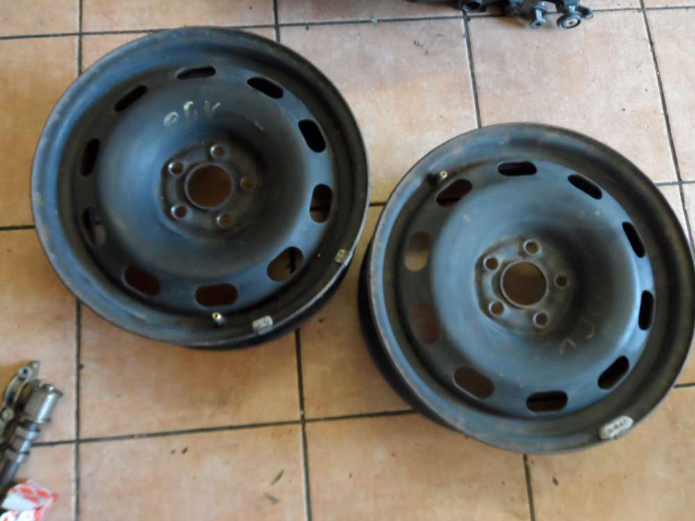VW Golf IV 1J 2xStahlfelge Felge 6x15 ET38 1J0601027 