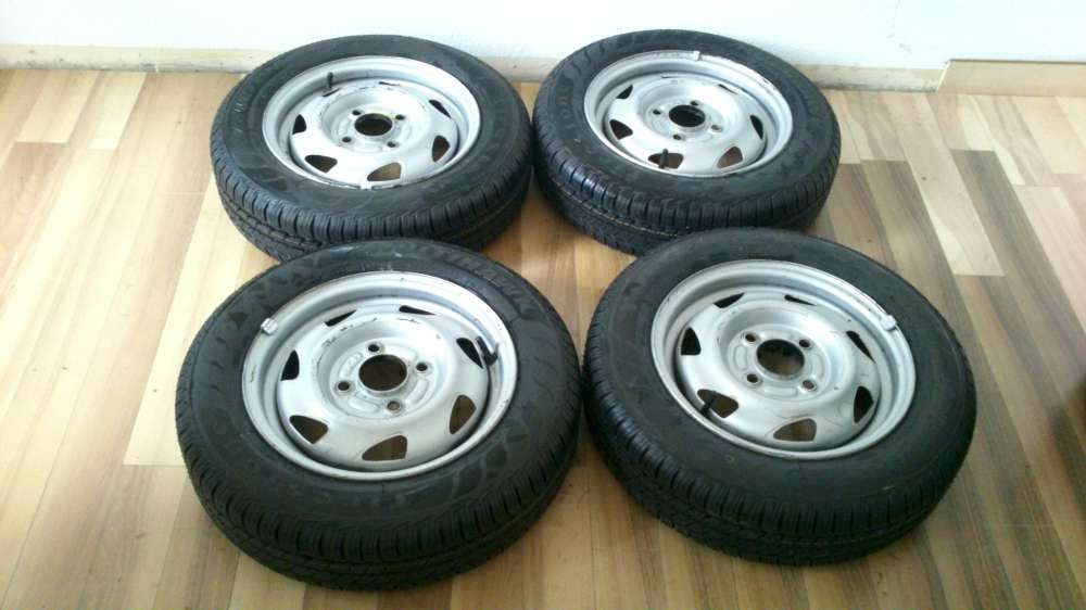 4x Komplettrder Ford Fiesta 92.41/2Jx13x37.5  DOT 48.10 155/70R13 75T