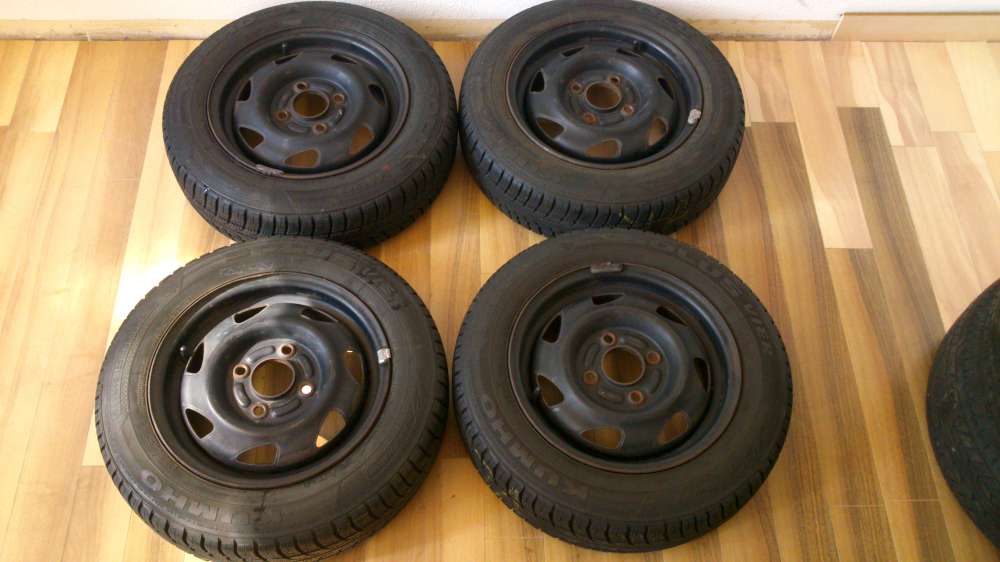 4x komplettrder Ford Fiesta 5jx13x 43.5  155/70R13 75T M+S ET7,5 DOT C08VYA7P 