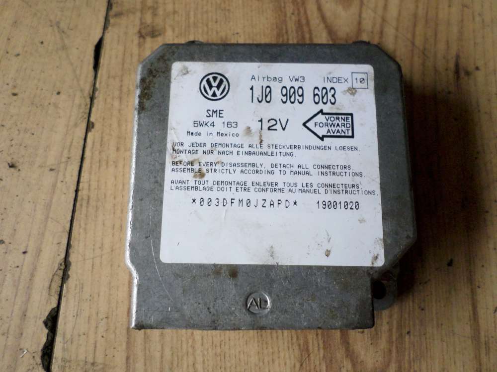 VW Lupo Airbagsteuergert 1J0909603