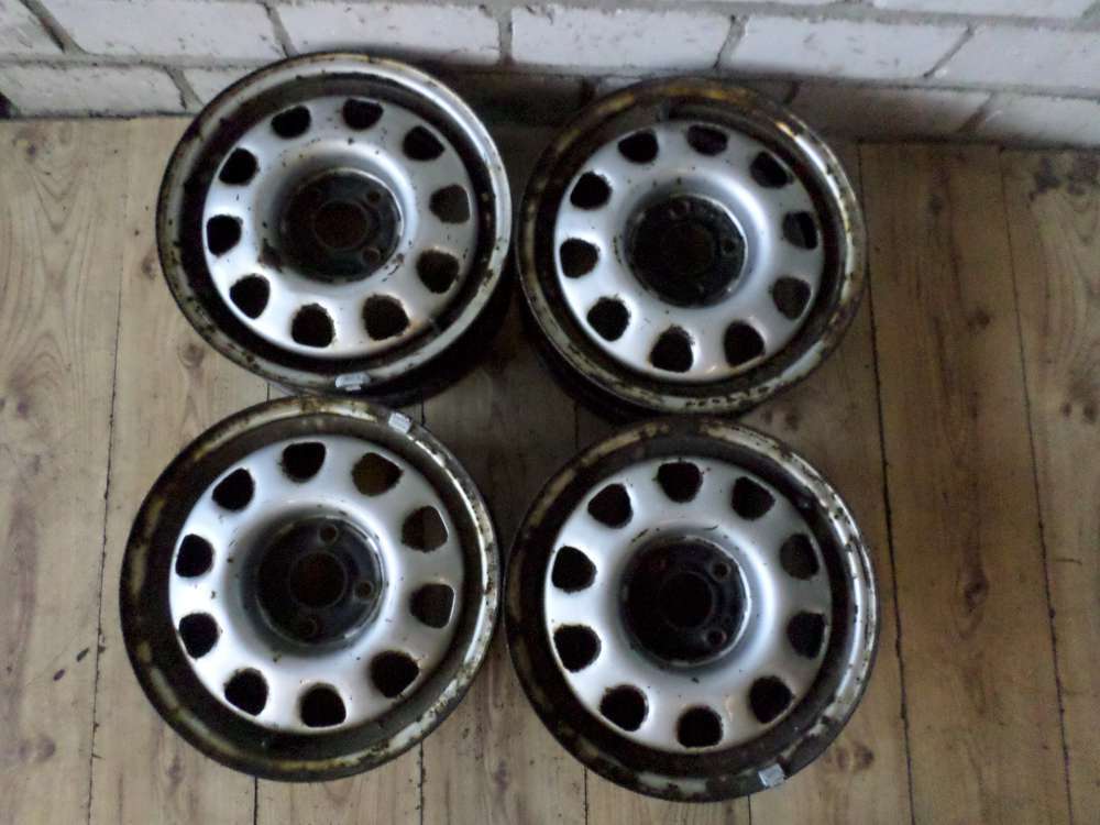 VW Golf 3 Stahlfelgen 4 Stück 6Jx14H2 ET 45 Felgen